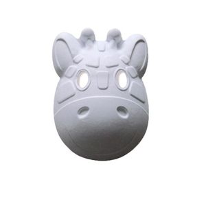 Papier mache masker giraffe 22 x 18 cm   -