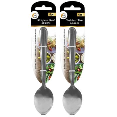 DID diner eetlepels - 12x stuks - van RVS - 19 cm - bestek - dineren - dinerbestek