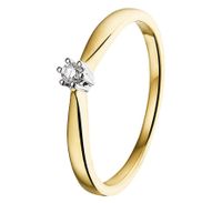 TFT Ring Diamant 0.05ct H SI Bicolor Goud