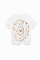 T-shirt met mandala - WHITE - 3/4