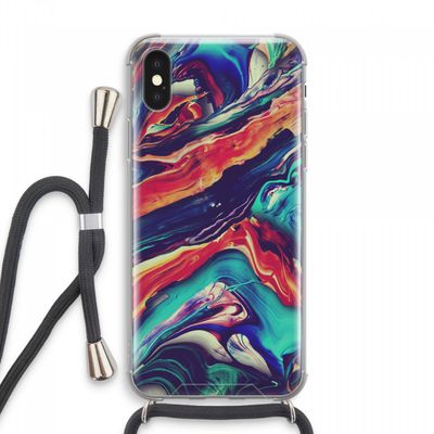 Chameleon Sun: iPhone XS Max Transparant Hoesje met koord