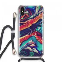 Chameleon Sun: iPhone XS Max Transparant Hoesje met koord
