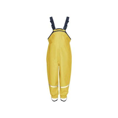 Playshoes regenbroek bretels katoen gevoerd Uni Geel-140