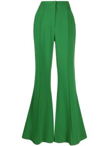 Elie Saab pantalon évasé à taille haute - Vert