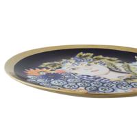 Middenstuk DKD Home Decor Blauw Multicolour Porselein 42 x 42 x 4 cm