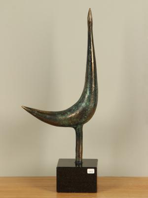 Kunstwerk uit brons Vogel, 31 cm