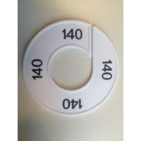 Maatring 9cm wit/zwart 140