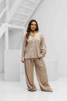 Off The Pitch Satin Paige Set Dames Beige - Maat M - Kleur: Beige | Soccerfanshop