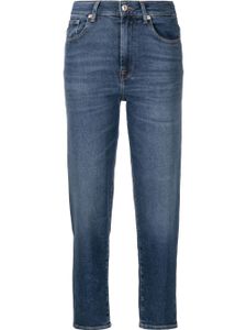 7 For All Mankind jean court à coupe skinny - Bleu