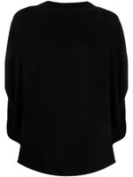 MM6 Maison Margiela blouse sans manches à col montant - Noir