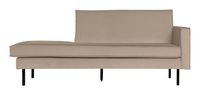 BePureHome Daybed 'Rodeo' Rechts, Velvet, kleur Khaki