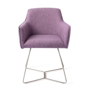 Jesper Home Hofu eetkamerstoel beehive steel Violet Daisy