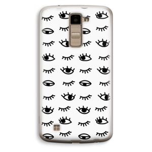 Eye pattern #2: LG K10 (2016) Transparant Hoesje