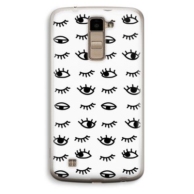 Eye pattern #2: LG K10 (2016) Transparant Hoesje