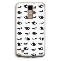 Eye pattern #2: LG K10 (2016) Transparant Hoesje