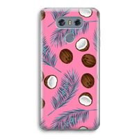 Kokosnoot roze: LG G6 Transparant Hoesje