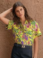 Blouse Van Marcel Ostertag multicolour - thumbnail