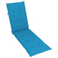 VidaXL Terrasstoelkussen (75+105)x50x4 cm blauw