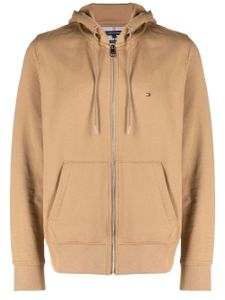 Tommy Hilfiger hoodie zippé 1985 en coton - Marron