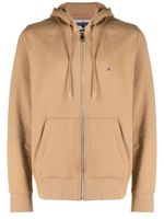 Tommy Hilfiger hoodie zippé 1985 en coton - Marron