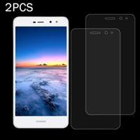 2 stuks voor Huawei Y5 2017 0.3mm 9H oppervlaktehardheid 2.5D explosieveilige Full Screen getemperd glas scherm Film