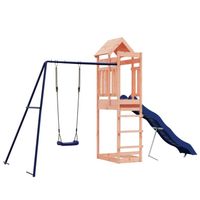 The Living Store Speeltoren - houten kinderspeelset - 422 x 185 x 238 cm - douglashout - stabiel frame - - thumbnail