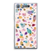 Terrazzo Memphis Pink: Sony Xperia XZ1 Transparant Hoesje