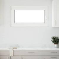 Kelderraam RISOR 110x50 cm draaikiep-draai DIN links wit