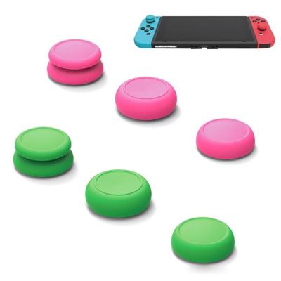 Linker + rechter gamepad Rocker Cap-knop cover voor schakelaar (groen + rood)