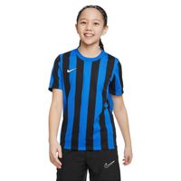 Nike Striped Division IV Voetbalshirt Kids Blauw Zwart - thumbnail