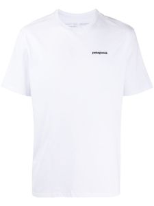 Patagonia t-shirt P-6 Responsibili-Tee® à logo imprimé - Blanc