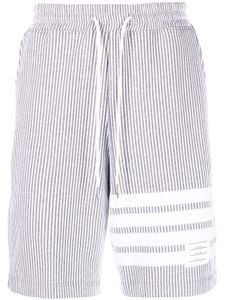 Thom Browne short à 4 bandes signature - Gris