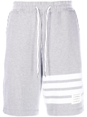 Thom Browne short à 4 bandes signature - Gris