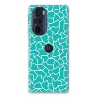 Motorola Edge 30 Pro | Hoesje maken | Cracks Blue