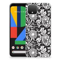 Google Pixel 4 | TPU Case | Black Flowers