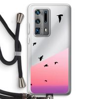 Fly away: Huawei P40 Pro Plus Transparant Hoesje met koord