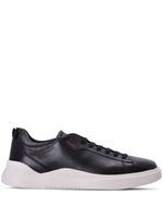 HUGO logo-debossed leather low-top sneakers - Noir - thumbnail