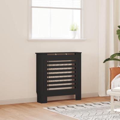 Radiatorombouw 78 cm MDF zwart