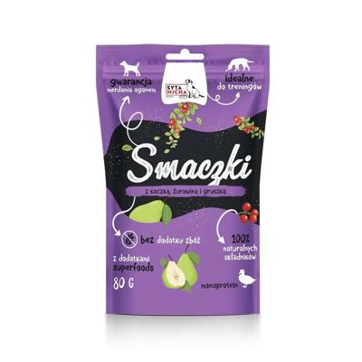 SYTA MICHA Smaken met eend, veenbessen en peer - delicatesse voor honden - 80 g