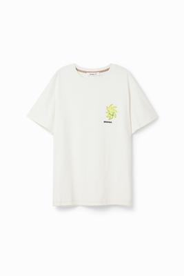 T-shirt met korte mouw en zon - WHITE - XXL
