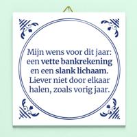 Tegeltje Mijn wens voor dit jaar Tegeltje Mijn wens voor dit jaar