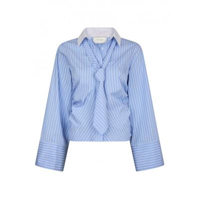 Neo noir - Blauw | Dames | Blouse | Blauw | 44 | regular | Kamst mode