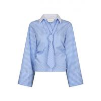 Neo noir - Blauw | Dames | Blouse | Blauw | 44 | regular | Kamst mode