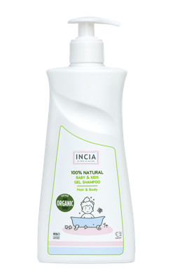 Incia Hair & Body 100% Natural Baby & Kids Gel Shampoo