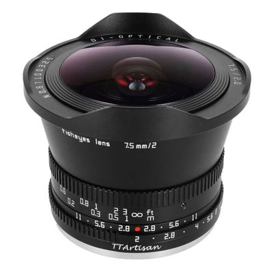 TTArtisan APS-C 7,5mm F/2.0 MFT zwart