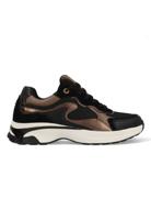 Mexx Sneakers Portia Love MI001001253W-1101 Zwart / Bruin-41 maat 41