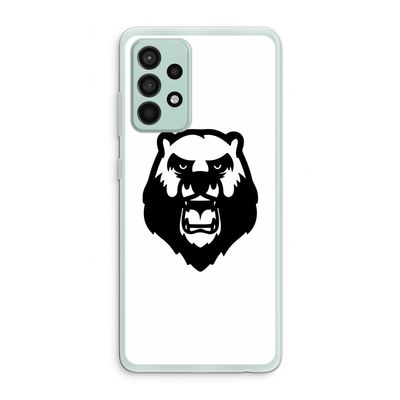 Angry Bear (white): Samsung Galaxy A52s 5G Transparant Hoesje