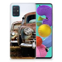 Samsung Galaxy A51 | Siliconen hoesje | met foto Vintage Auto