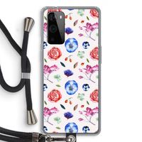 Bloemetjes: OnePlus 9 Pro Transparant Hoesje met koord