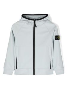 Stone Island Junior veste à badge Compass - Bleu